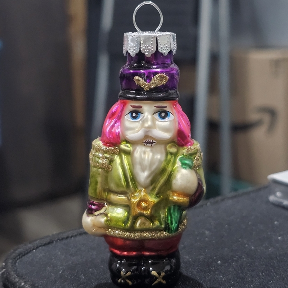 Nutcracker Ornament Vintage Rauch  Glass, Makers of Christopher Radko Christmas - Picture 2 of 8